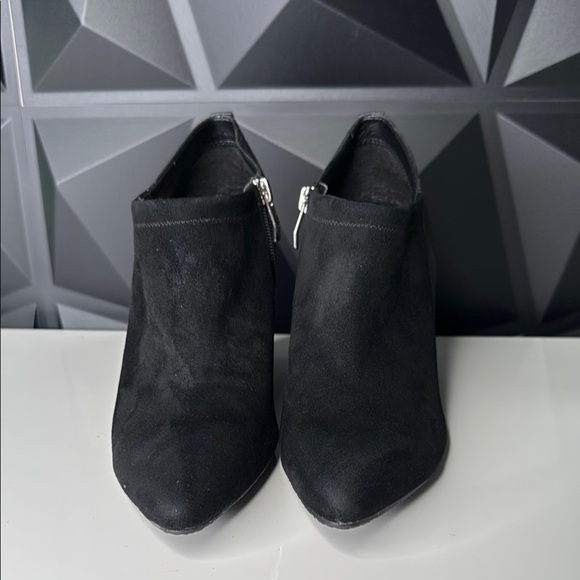 Vince Camuto Black Ankle Booties with Wedge Heel - Picture 3 of 7